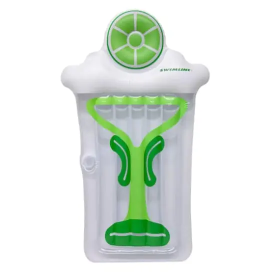 Swimline 6ft. Inflatable Green & White Novelty Margarita Swimming Pool Raft {1}
