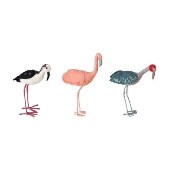 Hello Honey&reg; 3 Pack 7" Waterfowl Figurine Wool Felt Figurines {1}