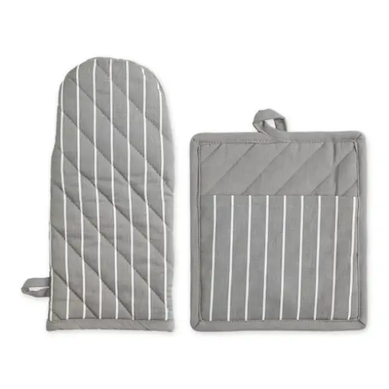 Gray Stripe Chef Kitchen Set {1}