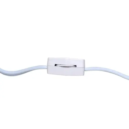 Simple Designs&trade; 14.5" Pinnacle Concrete Table Lamp White {9}