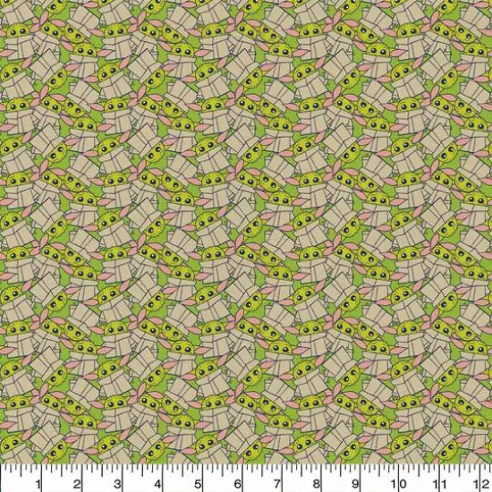 The Mandalorian Grogu Stack Precut Cotton Fabric {3}