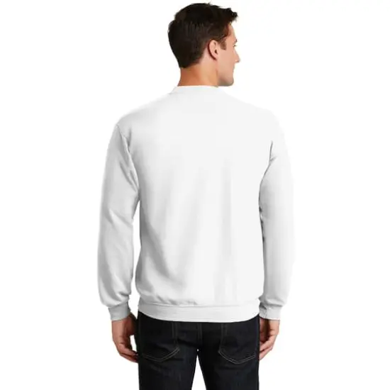 Port & Company® Neutrals Core Fleece Crewneck Sweatshirt White {5}