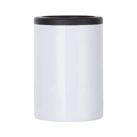Craft Express 4ct. 12oz. White Stainless Steel Can Cooler {3}