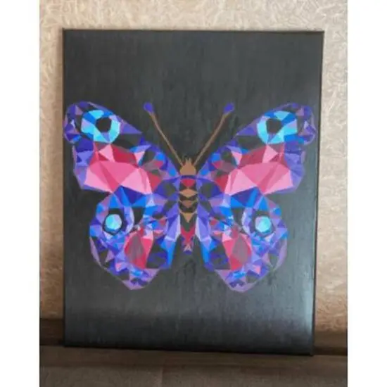Crafting Spark Celebration Poly Butterfly Painting by Numbers Kit {3}