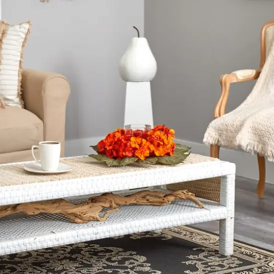 14" Autumn Hydrangea Candelabrum {5}