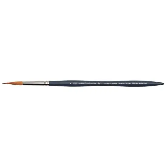 Winsor & Newton&trade; Professional Watercolor Synthetic Pointed Round Brush {1}