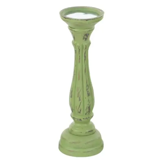 Green Wood Traditional Candle Holder Set, 3ct.  {4}