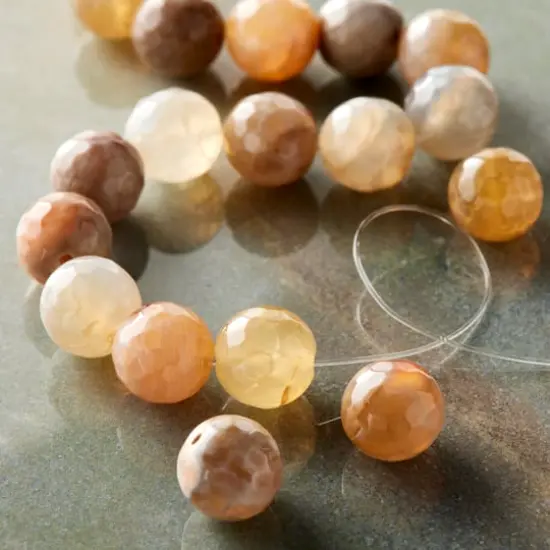 Neutral Mix Agate Round Beads, 10mm by Bead Landing&trade; {3}