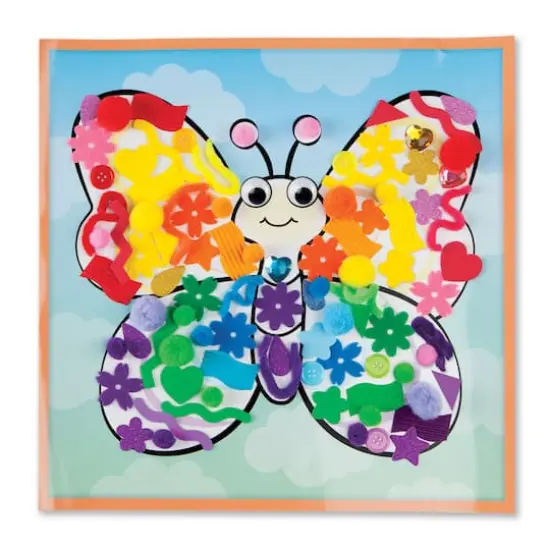 Creativity for Kids&reg; Butterfly Sticky Wall Art {6}