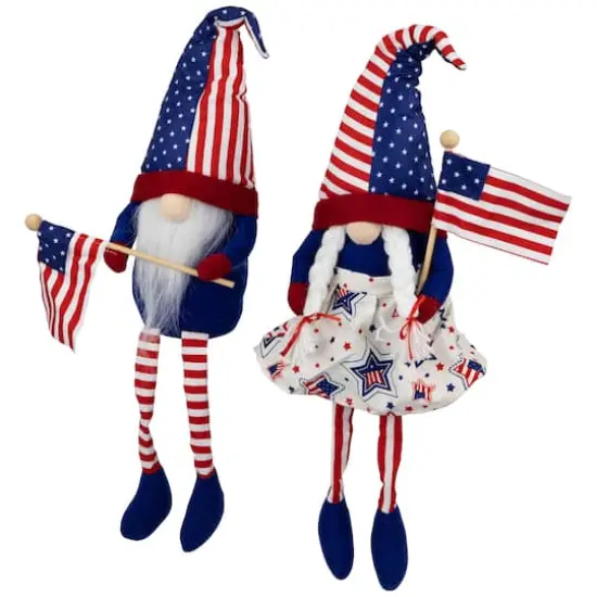 21" Stars & Stripes Patriotic Gnome Set {4}