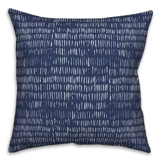 Indigo Thatch Throw Pillow {1}