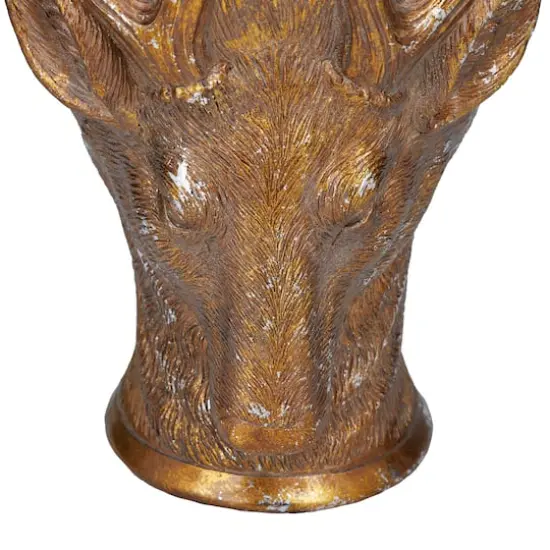 Bronze Polystone Traditional Planter, 14" x 10" x 10" {5}