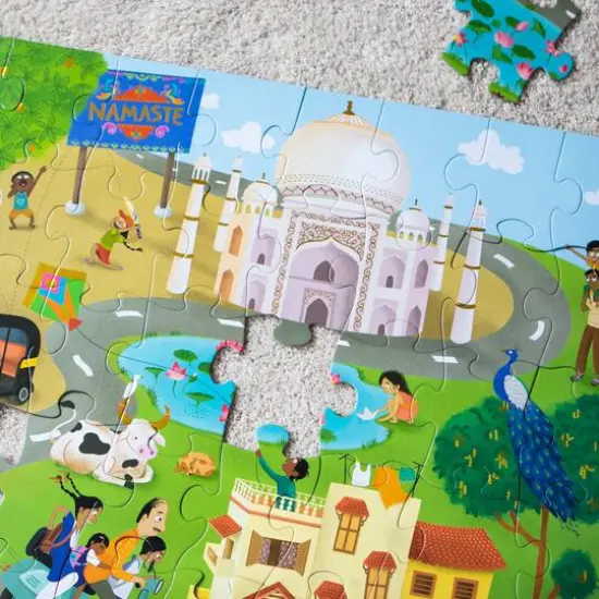 Kulture Khazana Namaste India 51 Piece Floor Puzzle {6}