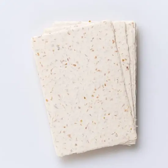 Awagami Thick Infused Handmade Postcards, 10ct. Sawdust/Wood Colors {4}