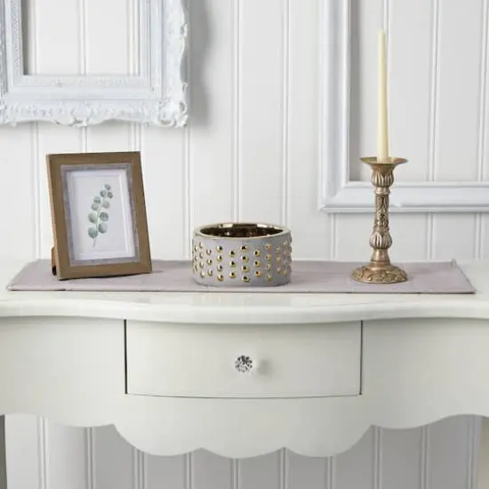 3.5" Regal Stone Hobnail Planter with Gold Accents {4}