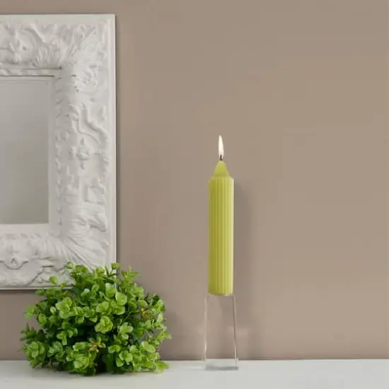 Root Candles 7" Unscented Grecian Collenette Taper Candles, 4ct. Willow {4}