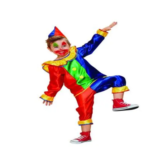 Medium Blue & Red Clown Suit Child Costume {1}