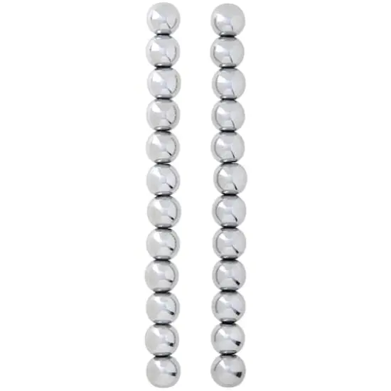 Silver Hematite Round Beads, 10mm by Bead Landing&trade; {4}