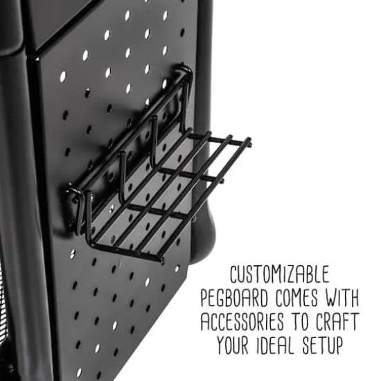 Honey Can Do Black Rolling Craft Cart {11}