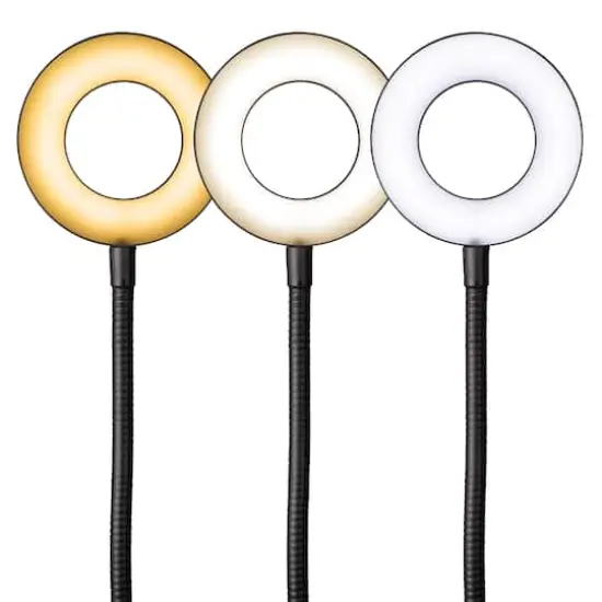 OttLite Dimmable Ring Light with Clip {5}