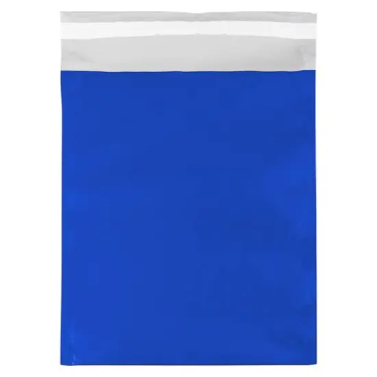 JAM Paper 10" x 13" Blue Foil Self Adhesive Closure Envelopes, 25ct. {1}