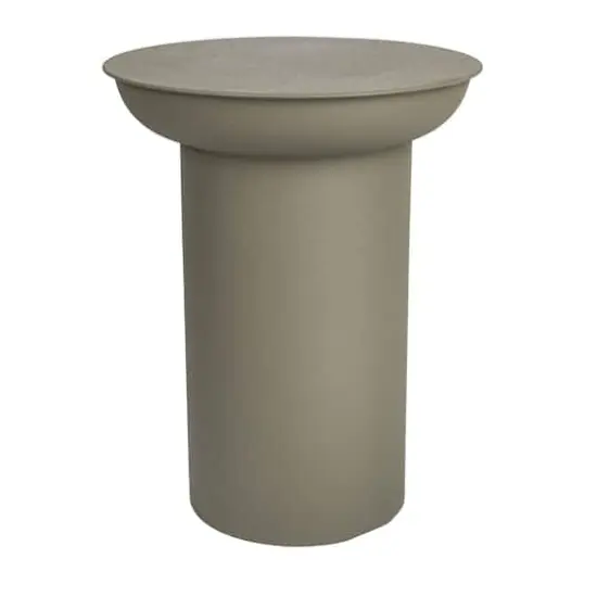 Hello Honey&reg; 19" Modern Textured Metal Side Table Gray {1}