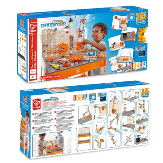 Hape Junior Inventor Deluxe Scientific Workbench Set {7}