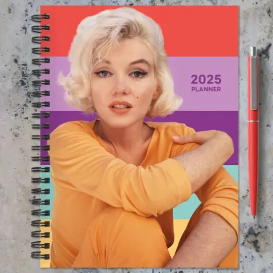 TF Publishing 2025 Medium Marilyn Monroe Weekly Monthly Spiral Planner {7}