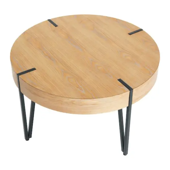 Hello Honey&reg; 32" Round Wooden Coffee Table {3}