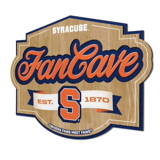 NCAA Fan Cave Sign Syracuse Orange {1}