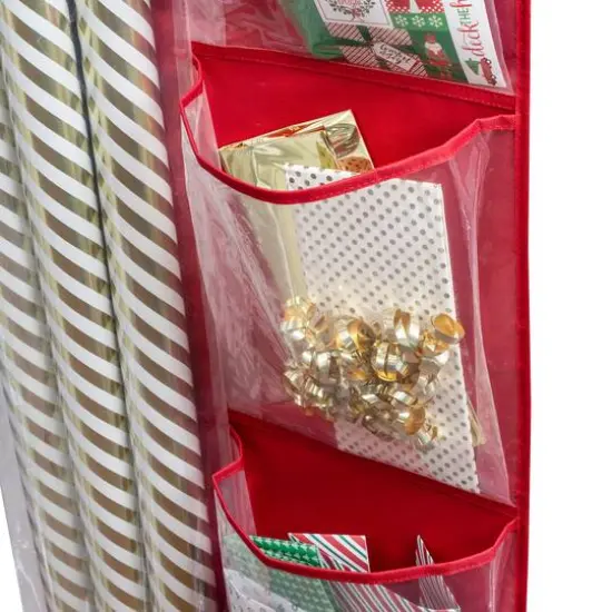 Honey Can Do Red Over-the-Door Holiday Gift Wrap Organizer {6}