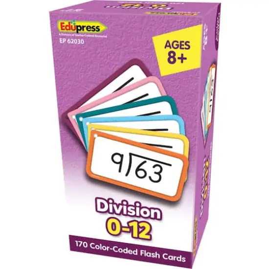 Edupress&trade; Division All Facts 0-12 Flash Cards {1}