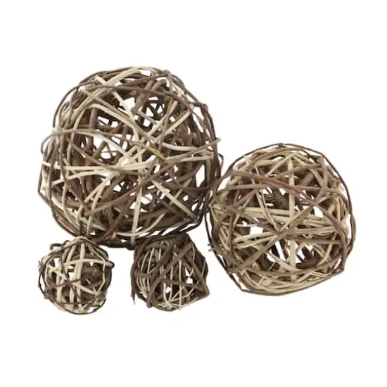 Natural Brown Dried Willow Orb Vase Filler, 2ct. {3}