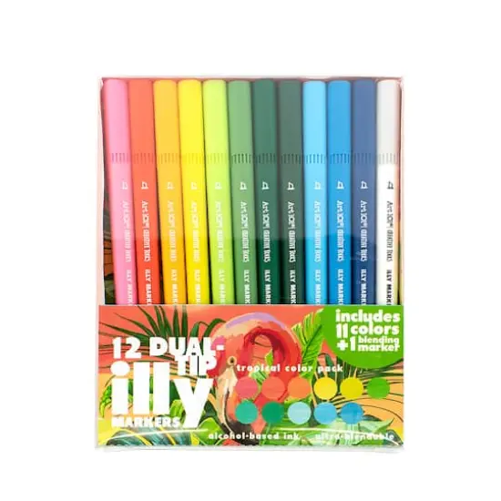 Art 101 Dual-Tip Illy Markers, 3 Packs of 12 {6}