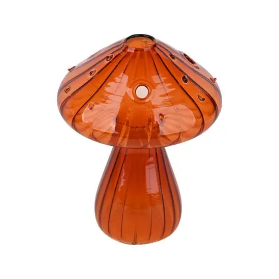 5" Orange Glass Mushroom Tabletop D&eacute;cor by Ashland&reg; {4}