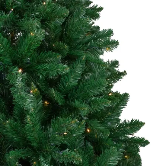 9ft. Pre-Lit Twin Lakes Fir Artificial Christmas Tree, Warm White LED Lights {6}