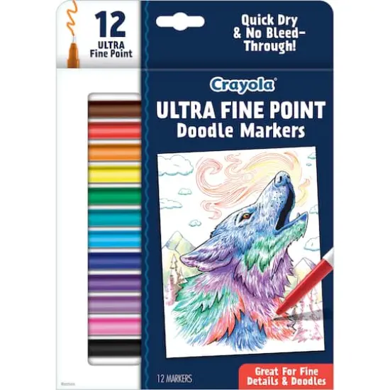 Crayola&reg; Ultra Fine Point Doodle Markers, 12ct. {1}