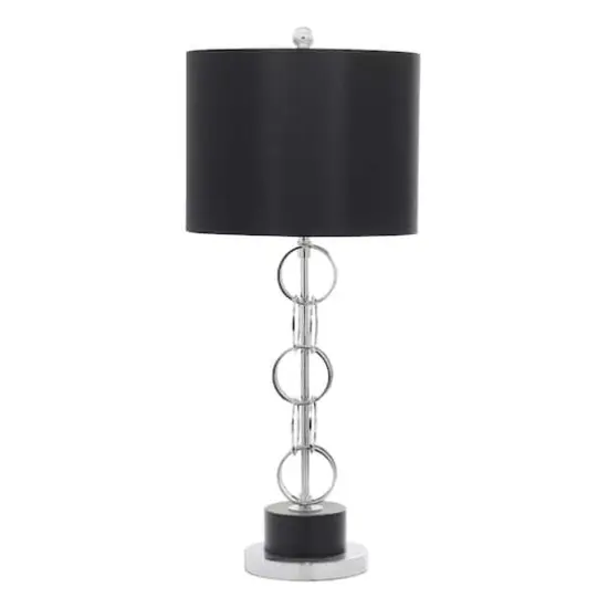 Black Polystone Contemporary Accent Lamp, 13" x 13" x 30" {1}