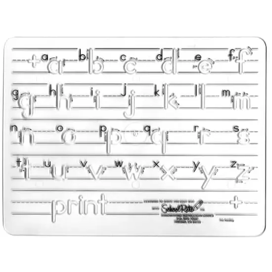 School Rite&reg; Handwriting Instruction Guide Template, Lowercase Manuscript {1}