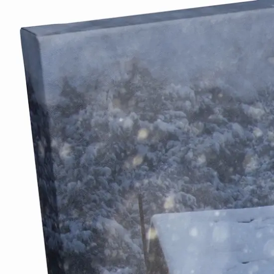 Christmas Cottage Canvas Wall Art {4}