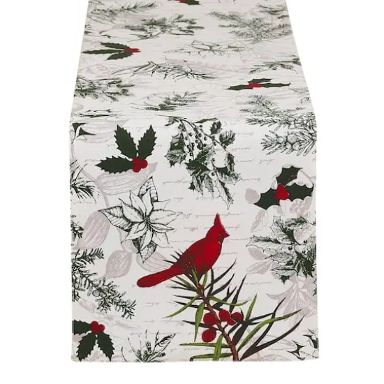 DII&reg; 72'' Holiday Botanical Printed Table Runner {1}