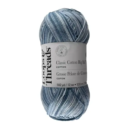 Classic Cotton Big Ball&trade; Ombre Yarn by Loops & Threads&reg; Baby Ombre {1}