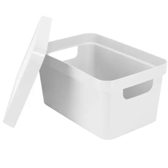 Simplify Small White Vinto Storage Box with Lid {5}