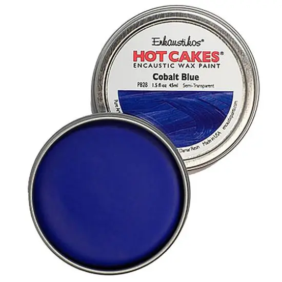 Enkaustikos® Hot Cakes® Encaustic Wax Paint, 1.5oz. Cobalt Blue {1}