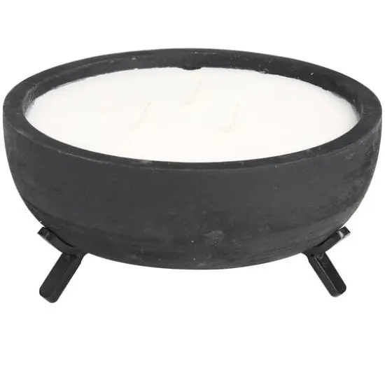 Sauvignon Blanc Scented 3-Wick Candle in Black Tripod Bowl {1}