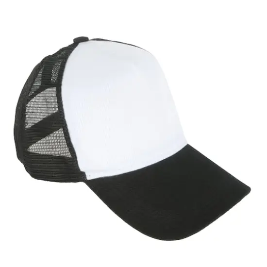 Black & White Sublimation Trucker Cap by Make Market&reg; {3}