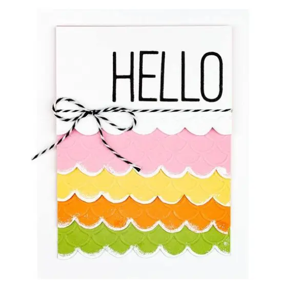 Spellbinders&reg; Scallops Embossing Folder {6}