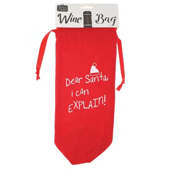 Personality Case&trade; Red Dear Santa Wine Bag {4}