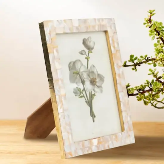 Hello Honey&reg; Mother of Pearl 5" x 7" Photo Frame {4}