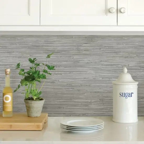 InHome Sisal Stone Peel & Stick Wallpaper {4}